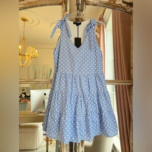 NWT blue polkadot dress